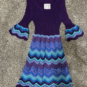 Justice Sweater Dress w/Sequins (size 8)